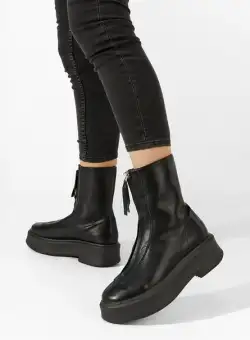 Ghete cu platformă Ventola negre