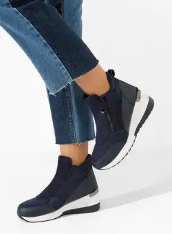 Ghete cu platforma Zalaga navy