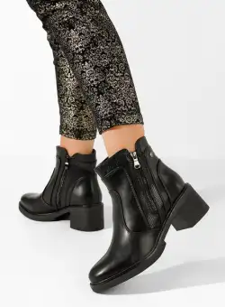 Ghete cu toc Caleiaja negre