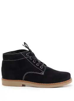 Ghete dama din piele naturala, Leofex - 191 Negru Velur