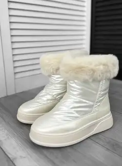 Ghete dama imblanite bej H150 A35-1