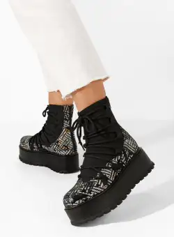 Ghete dama piele Amelia multicolore