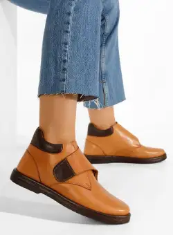 Ghete dama piele maro Neriasa