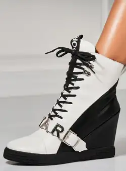 Ghete Dama Toamna Negre din Piele Ecologica Creeda