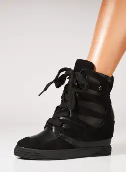 Ghete Dama Toamna Negre din Piele Ecologica Czarina