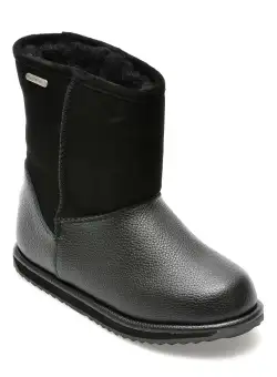Ghete EMU negre, K12169, din piele naturala