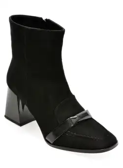 Ghete EPICA negre, 1473819, din piele intoarsa