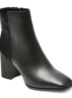 Ghete EPICA negre, 3C50043, din piele naturala