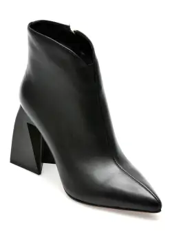 Ghete EPICA negre, AY979, din piele naturala