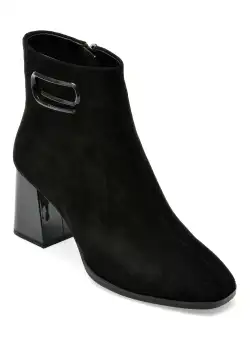 Ghete EPICA negre, K330057, din piele intoarsa