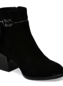 Ghete EPICA negre, K851, din piele intoarsa