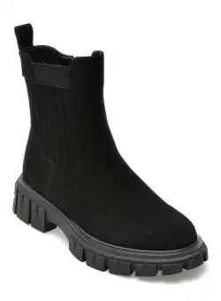 Ghete FLAVIA PASSINI negre, W20F28, din piele intoarsa