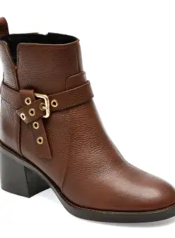 Ghete GEOX maro, D36TYA, din piele naturala