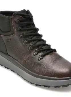 Ghete GEOX maro, U36FZD, din piele naturala