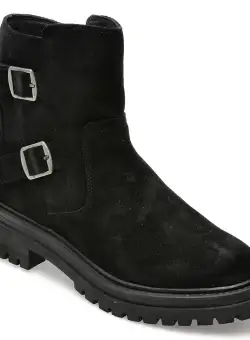 Ghete GEOX negre, D36HRC, din piele intoarsa