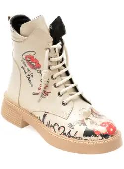 Ghete GRYXX bej, 1065039, din piele naturala