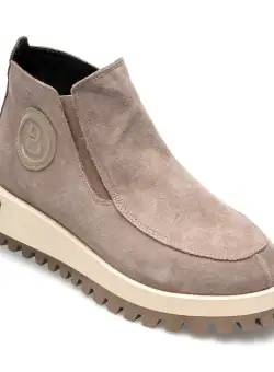 Ghete GRYXX gri, 208881, din piele intoarsa