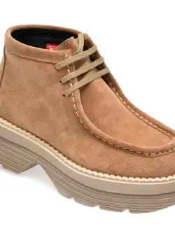 Ghete GRYXX gri, 5441700, din piele intoarsa