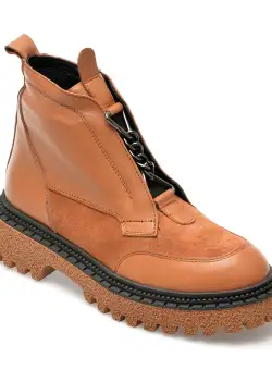 Ghete GRYXX maro, 564102, din piele intoarsa