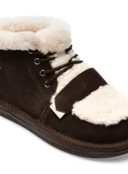 Ghete GRYXX maro, 8605, din piele intoarsa