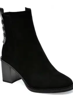 Ghete GRYXX negre, 18326, din piele intoarsa