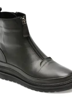 Ghete GRYXX negre, 200403, din piele naturala