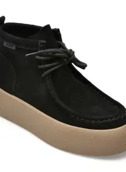 Ghete GRYXX negre, 2011, din piele intoarsa