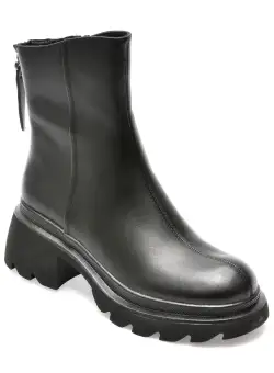 Ghete GRYXX negre, 20233, din piele naturala