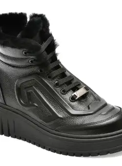 Ghete GRYXX negre, 27210, din piele naturala