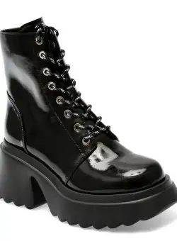 Ghete GRYXX negre, 29403, din piele naturala lacuita