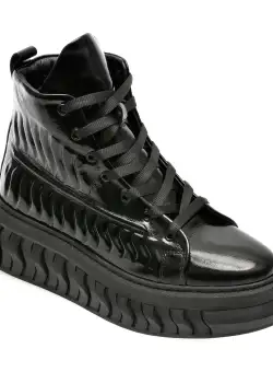 Ghete GRYXX negre, 3805749, din piele naturala lacuita