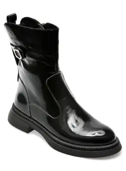 Ghete GRYXX negre, 3811606, din piele naturala lacuita