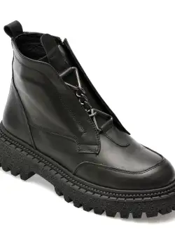 Ghete GRYXX negre, 564102, din piele naturala