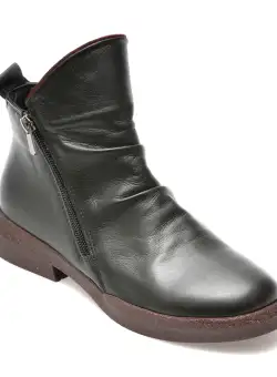 Ghete GRYXX negre, 6042, din piele naturala