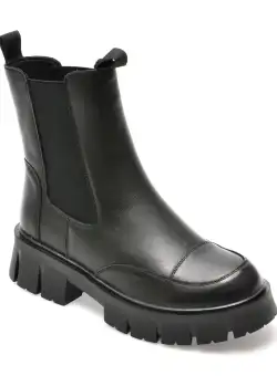 Ghete GRYXX negre, VA30035, din piele naturala