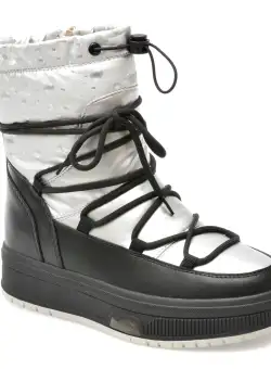 Ghete IMAGE argintii, 169, din material textil