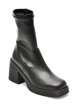 Ghete IMAGE negre, 1358588, din piele naturala
