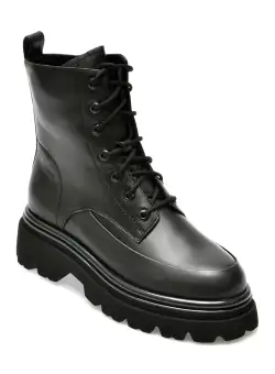 Ghete IMAGE negre, 1C4362, din piele naturala