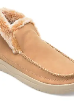 Ghete JEEP bej, L32601A, din piele ecologica