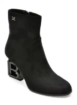 Ghete LAURA BIAGIOTTI negre, 8378, din material textil