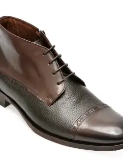 Ghete LE COLONEL maro, 40928, din piele naturala