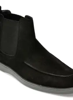 Ghete OTTER negre, 1005, din piele intoarsa