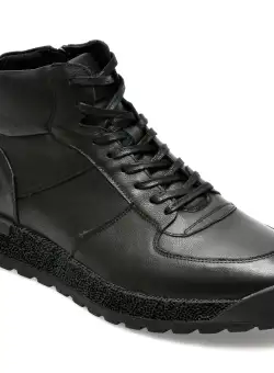 Ghete OTTER negre, 23063, din piele naturala