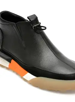 Ghete OTTER negre, 70338, din piele naturala