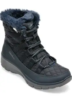 Ghete SKECHERS bleumarin, EASY GOING, din material textil