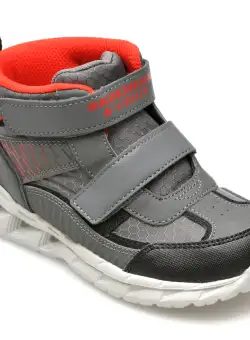 Ghete SKECHERS gri, MAGNA-LIGHTS, din piele ecologica