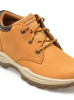 Ghete SKECHERS maro, KNOWLSON, din piele naturala