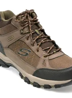 Ghete SKECHERS maro, SELMEN, din piele naturala