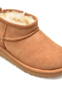 Ghete UGG maro, 113075T, din piele intoarsa