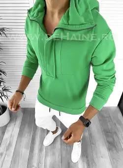 Hanorac barbati slim fit verde K322 27-3